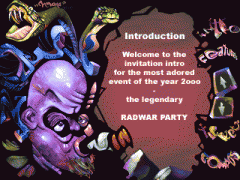 Radwar party 2000 invitation