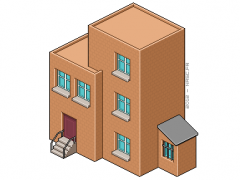 Pixel small building