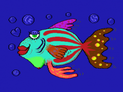 Der fröhliche (Titten-)Fisch