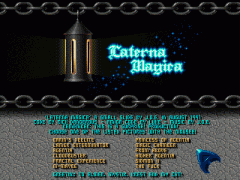 Laterna Magica Menu Screen
