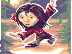 Sha Lu likes kung fu