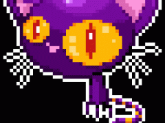 Purple cat