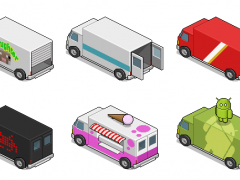 Pixel art trucks